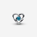 Charm Pandora Corazón y Gemas Entrelazados