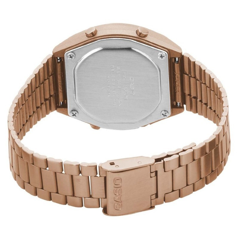 Reloj Casio Vintage Iconic Mujer Rosé Esfera Rosa con Purpurina