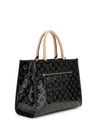 Bolso Guess de Mano Arnela Negro Logotipo 4G Peony