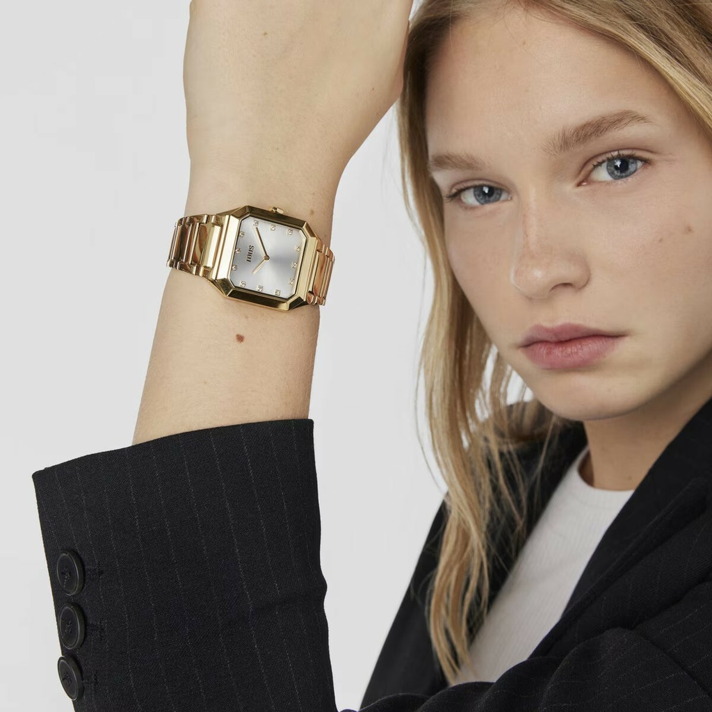 Reloj Tous Mujer Karat Squared Analógico Acero IP Dorado 200351051