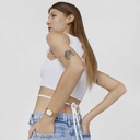 Reloj Tous Mujer Osier IPG Esfera Acero Brazalete Esterilla Dorado 100350410