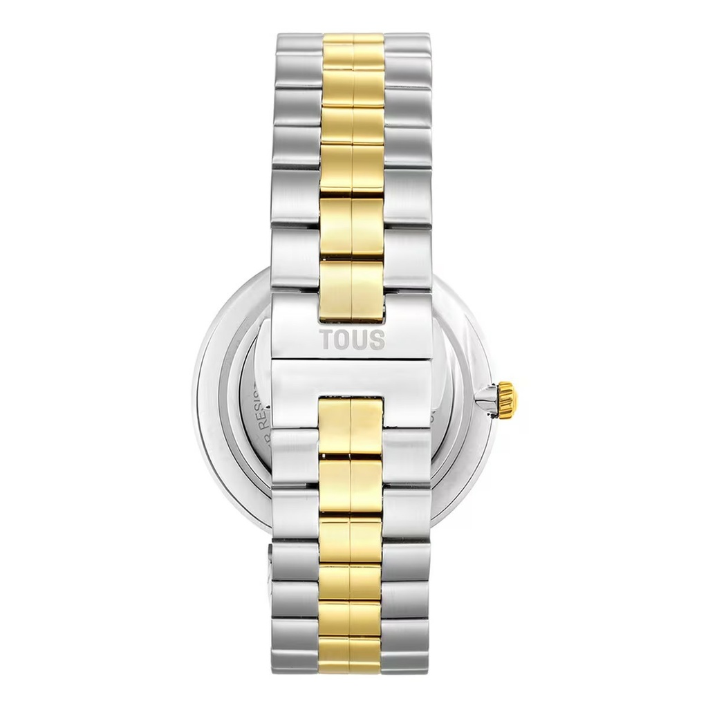 Reloj Tous Mujer S-Band Analógico Acero Bicolor Plateado IP Dorado 200351070