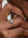 Anillo Pandora Halo y Corazón Grabable