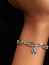 Charm Pandora Mini Colgante Elefante Azul Turquesa