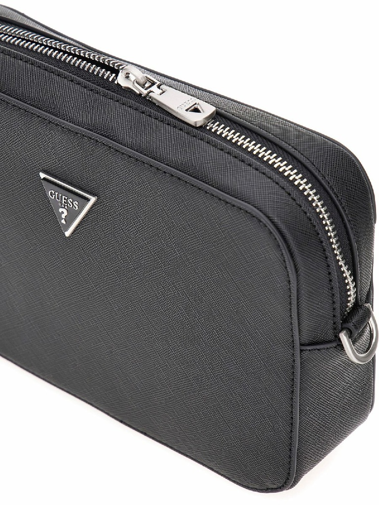 Bolso Neceser Guess Mini Hombre Milano Saffino Negro