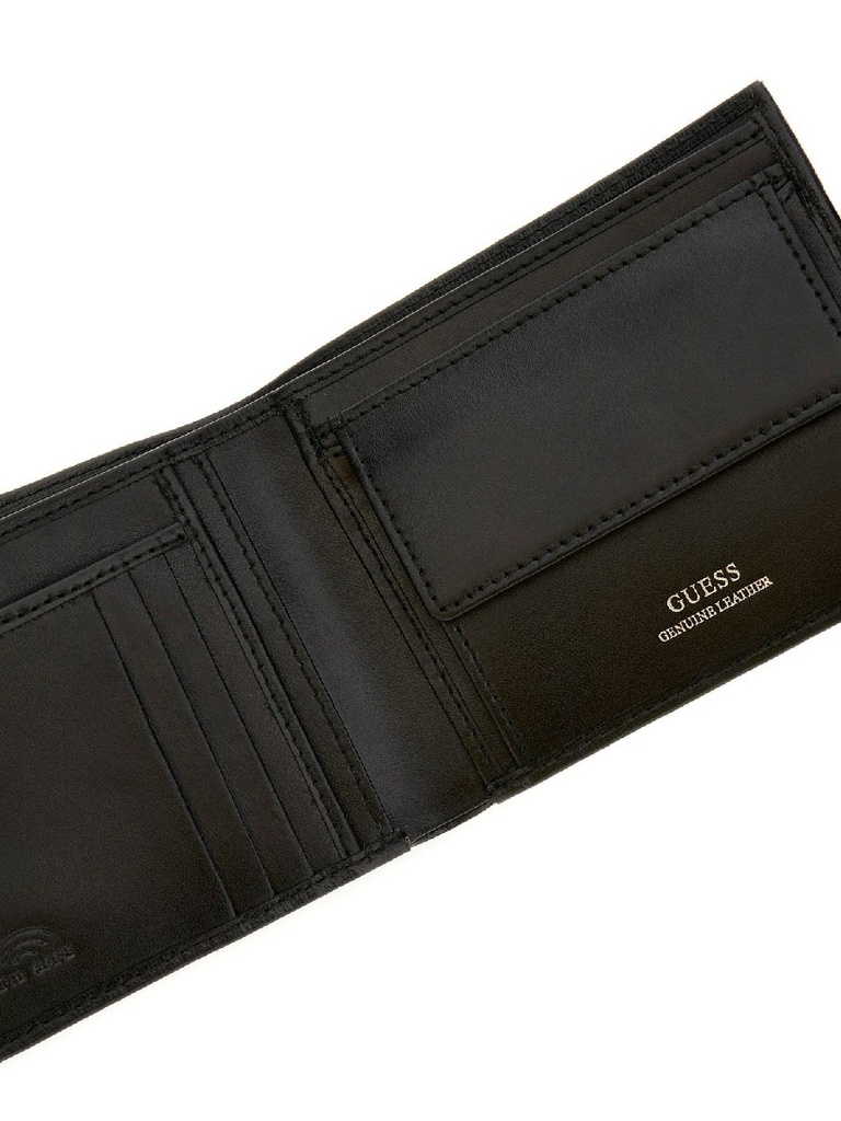 Cartera Guess Hombre Certosa Saffiano Negra