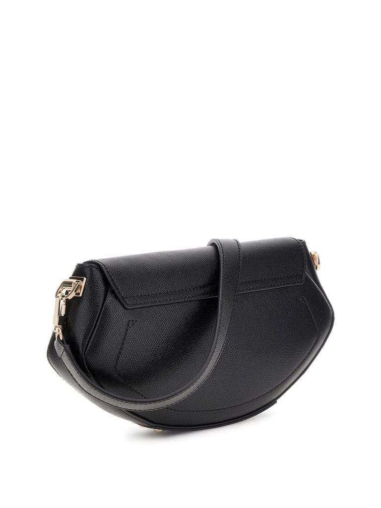 Bolso Guess Banadolera Amorette Flap Crossbody Negro HWBG7898200-BLACK