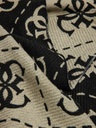 Bufanda Guess Vikky con logo 4G Negro / Gris