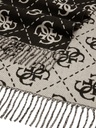 Bufanda Guess Vikky con logo 4G Negro / Gris
