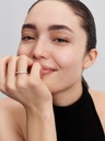 Anillo Pandora ME Corazón Chakra Blanco en Metal Dorado 163088C01