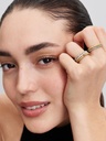 Anillo Pandora ME Corazón Chakra Blanco en Metal Dorado 163088C01