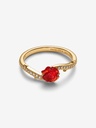 Anillo Pandora Rosa La Bella y la Bestia Disney Dorado 163984C01