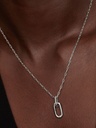 Collar Pandora Forzatina con Colgante Link Abierto en Plata 394086C01-50