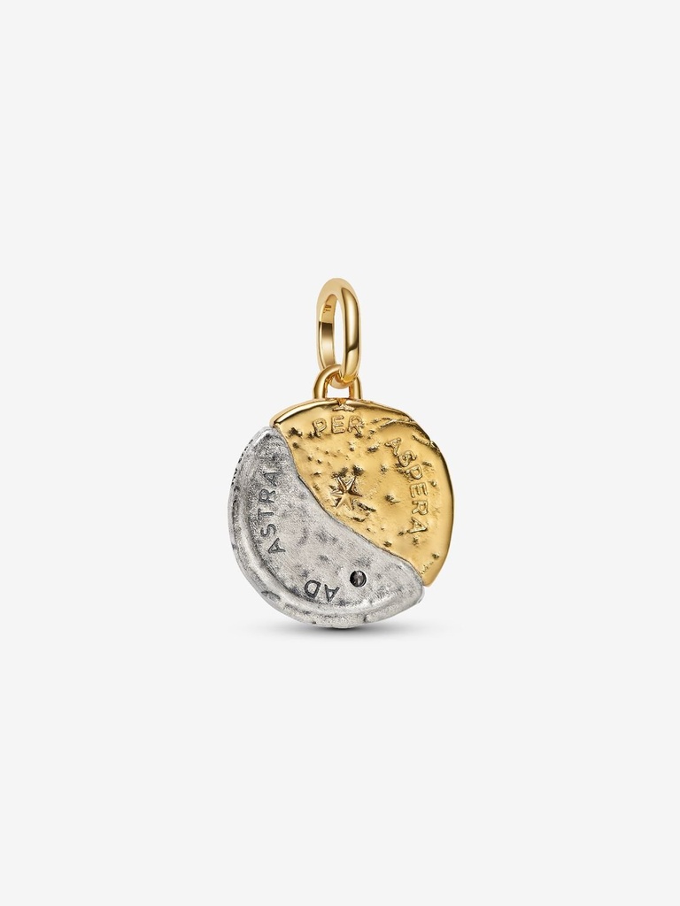 Charm Pandora Medallón Talismán Sol y Luna 