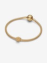 Charm Pandora Mini Trébol de Cuatro Hojas Dorado Texturizado 764047C00