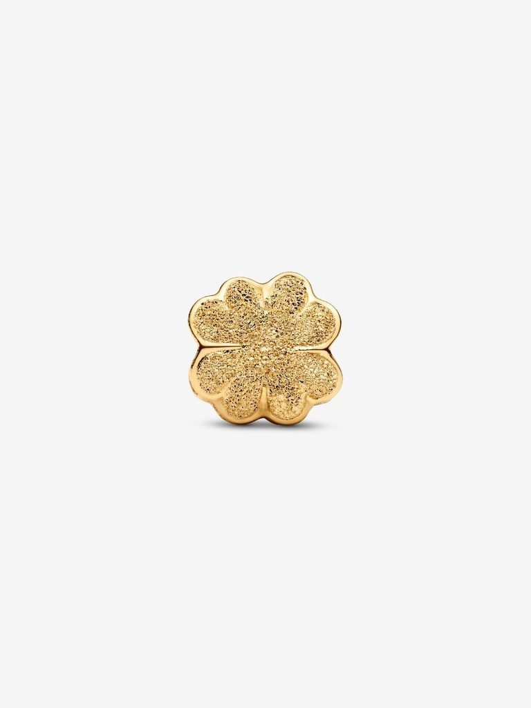 Charm Pandora Mini Trébol de Cuatro Hojas Dorado Texturizado 764047C00