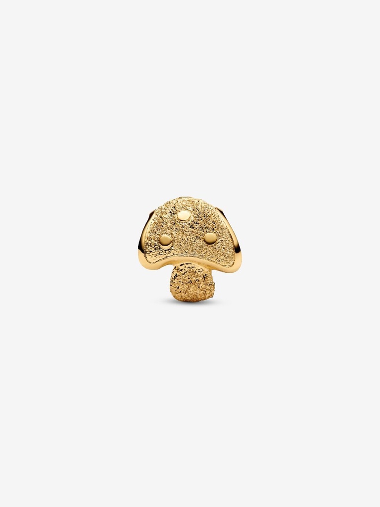 Charm Pandora Mini Champiñón Dorado Texturizado 764048C00
