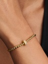 Charm Pandora Clip con Ranuras Brillantes en Dorado y Circonitas 764078C01