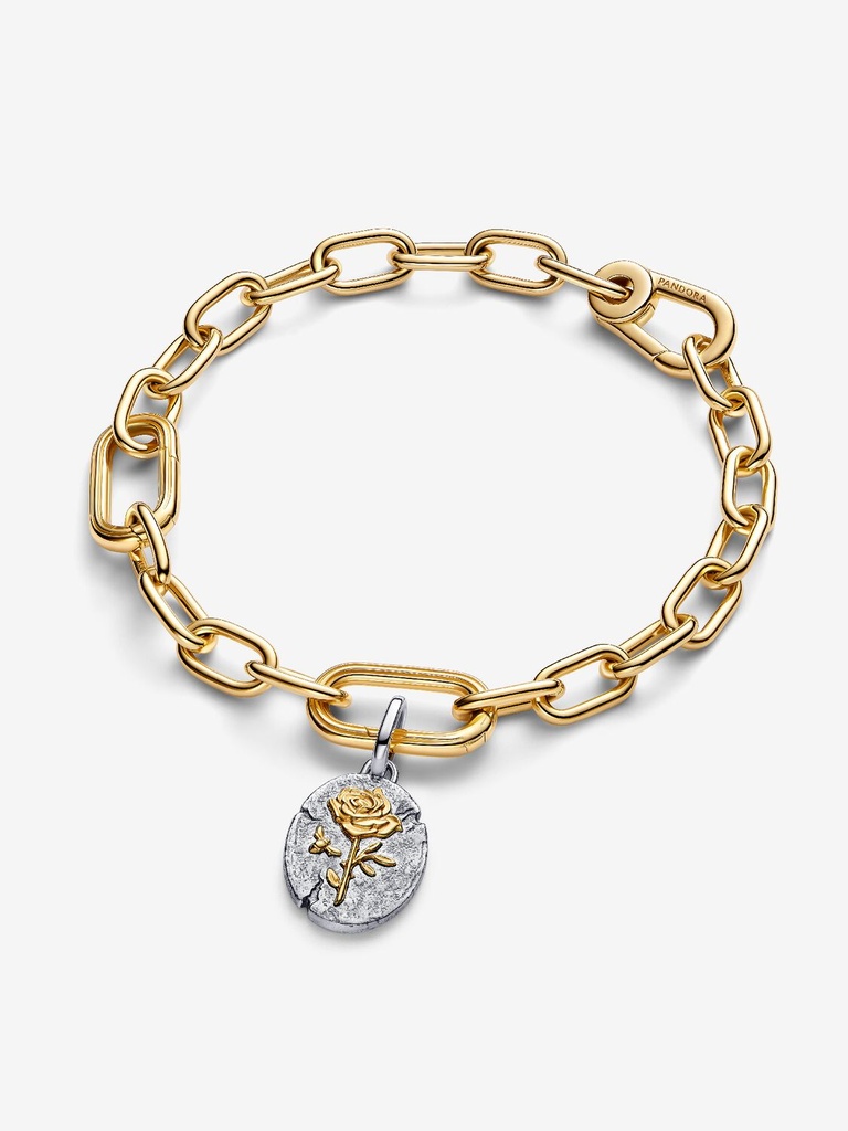 Charm Pandora Talismán Rosa y Abeja Plata y Metal Dorado 764087C00