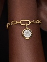 Charm Pandora Talismán Celeste Abrazo de Ángeles en Plata y Metal Dorado 764088C01