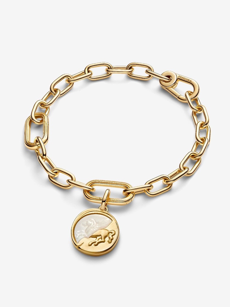 Charm Pandora Talismán Pegaso Nácar en Metal Dorado 764090C01