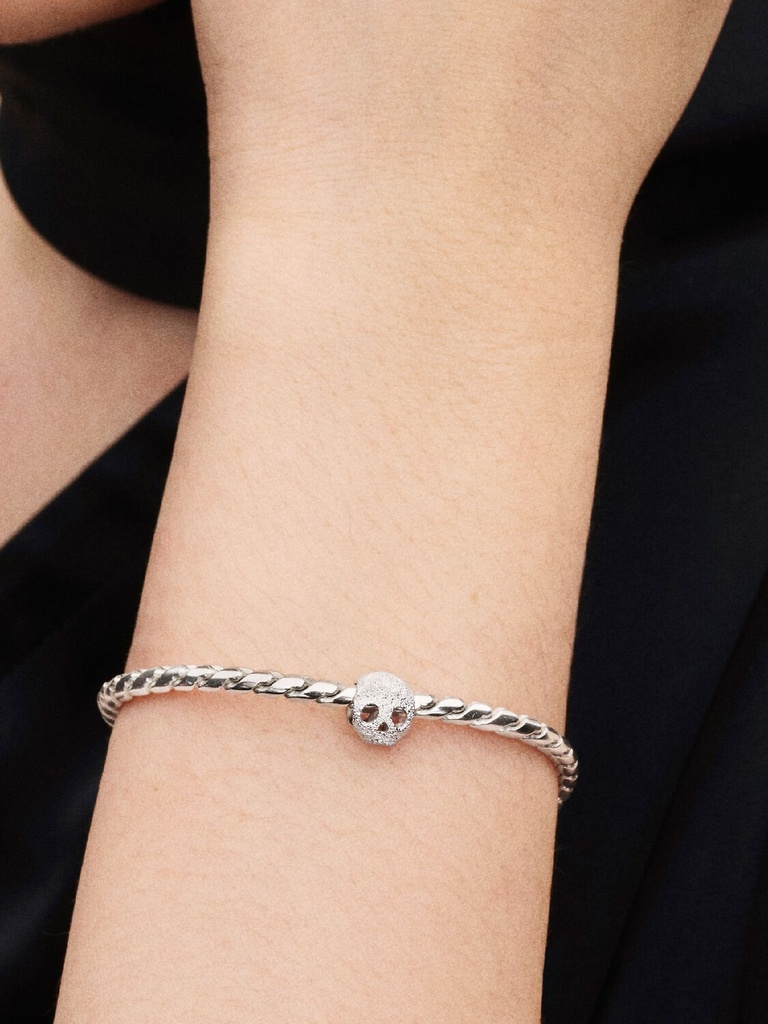 Charm Pandora Mini Calavera Plata Texturizada 794040C00