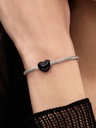 Charm Pandora Corazon Negro Plata de primera ley