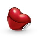 Charm Pandora Corazón Esmalte Rojo Metálico