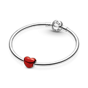 Charm Pandora Corazón Esmalte Rojo Metálico