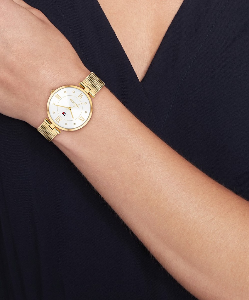 Reloj Tommy Hilfiger Mujer Acero Dorado Esterilla 1782805