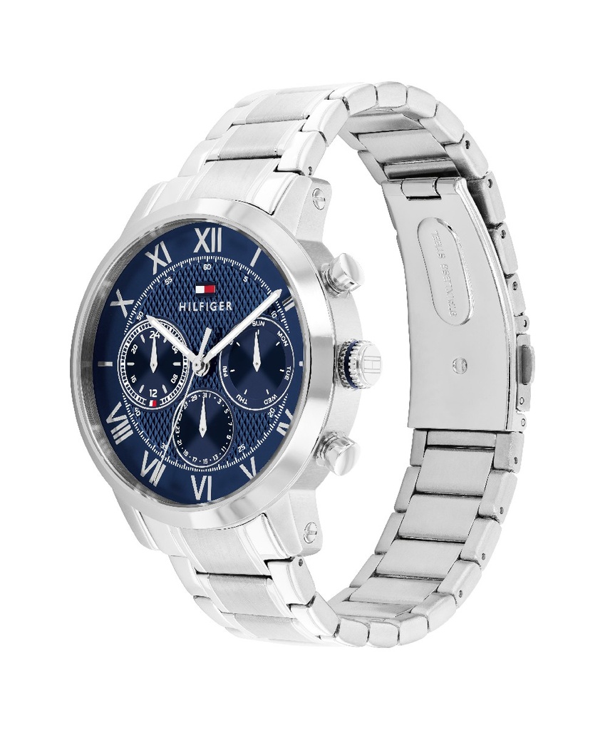 Reloj Tommy Hilfiger Hombre Caja y Armis Acero Azul 1710728