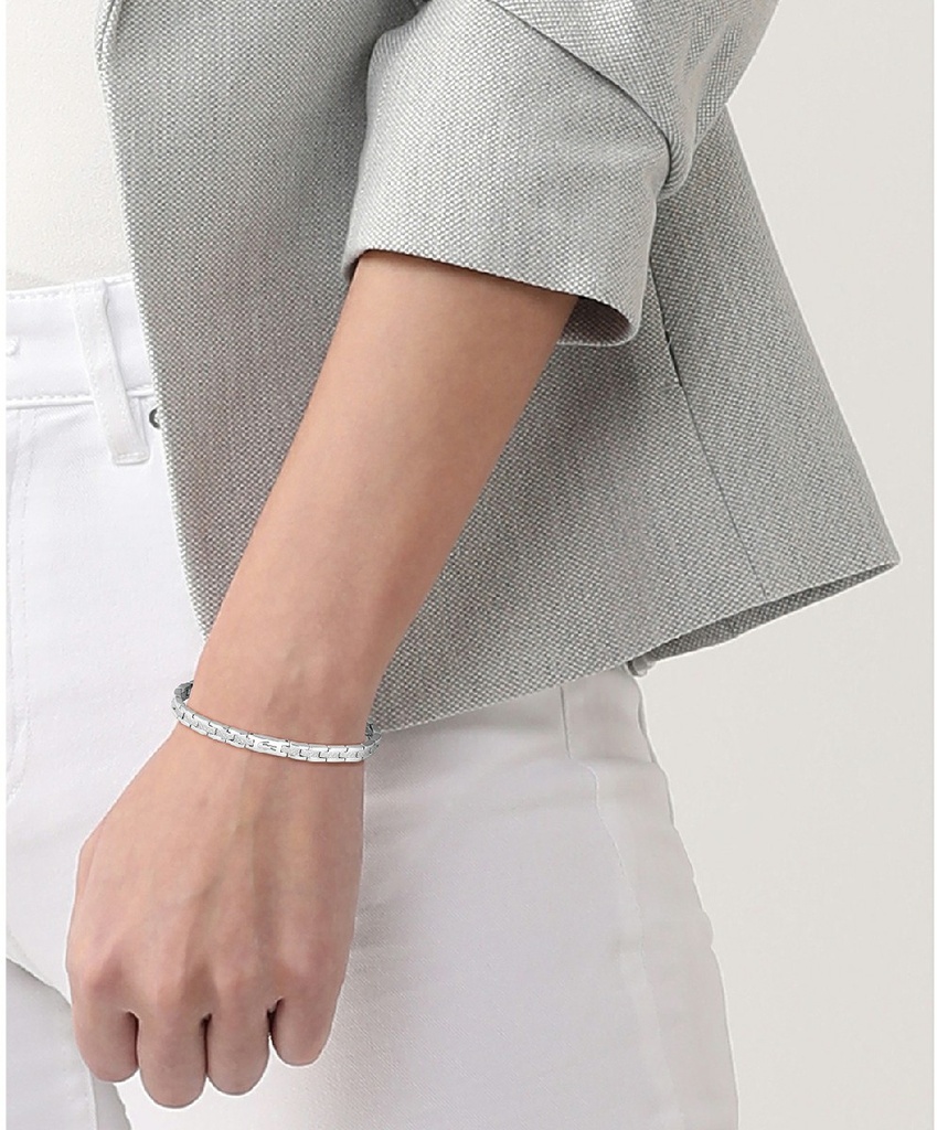 Pulsera Lacoste Metropole Acero Inoxidable Plateado Mujer 2040466