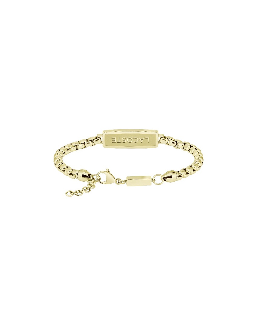 Pulsera Lacoste District Acero Inox. Dorada Hombre 2040539