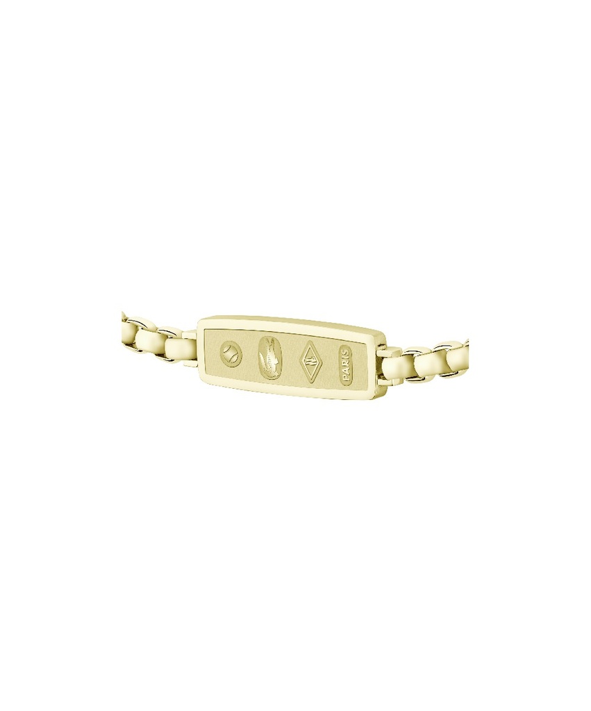 Pulsera Lacoste District Acero Inox. Dorada Hombre 2040539