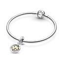 Charm Colgante Pandora Mundo Giratorio Oro 14k