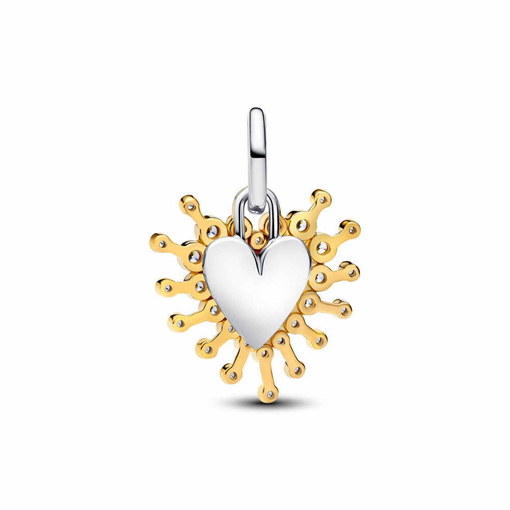 Charm Pandora Colgante Doble Corazón Radiante 764141C01