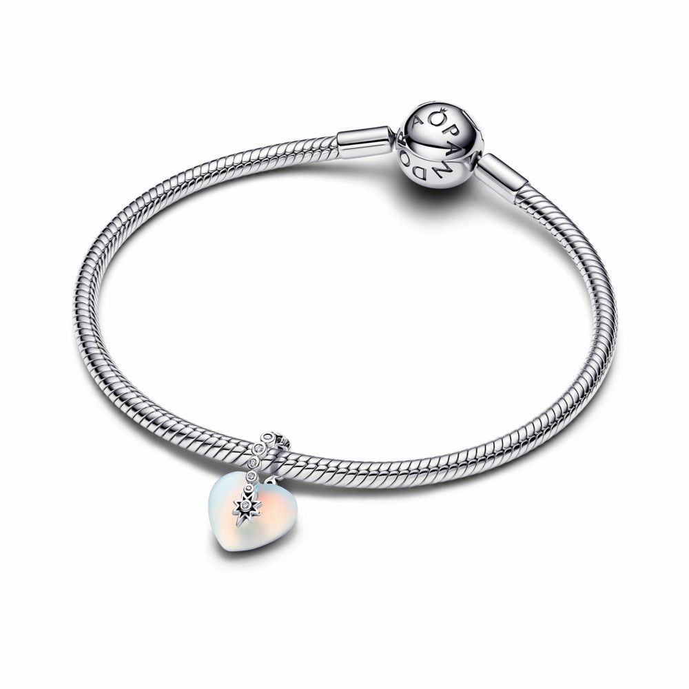 Charm Pandora Colgante Estrella Fugaz y Corazón Iridiscente 794143C01