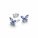 Pendientes Pandora Botón Mariposa Azul 294230C01