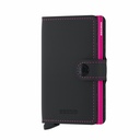 Cartera Secrid Miniwallet Matte MM-Black & Fuchsia