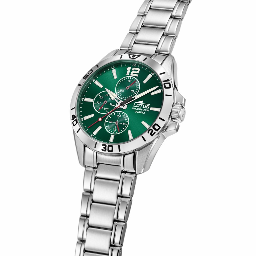Reloj Lotus Multifunción Hombre Esfera Verde 18812/7