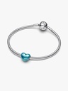 Charm Pandora Corazón Metálico Azul Cielo 793337C06