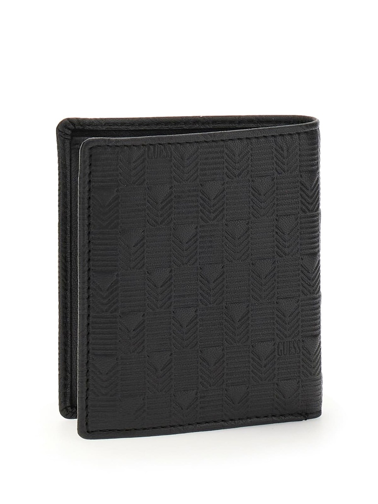 Cartera Guess Madrid Hombre Negra    SMMADLLEA22-BLA