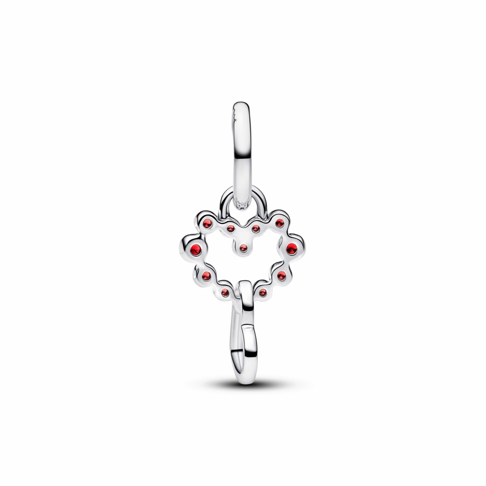 Charm Pandora Colgante Corazones Conectados y Gemas Rojas 794435C01