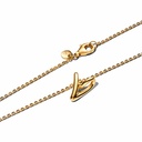 Collar Pandora Corazón Pequeño Forma Orgánica Dorado 364360C00-45