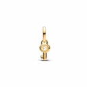 Charm Pandor a Mini Colgante Llave Dorado 764339C01