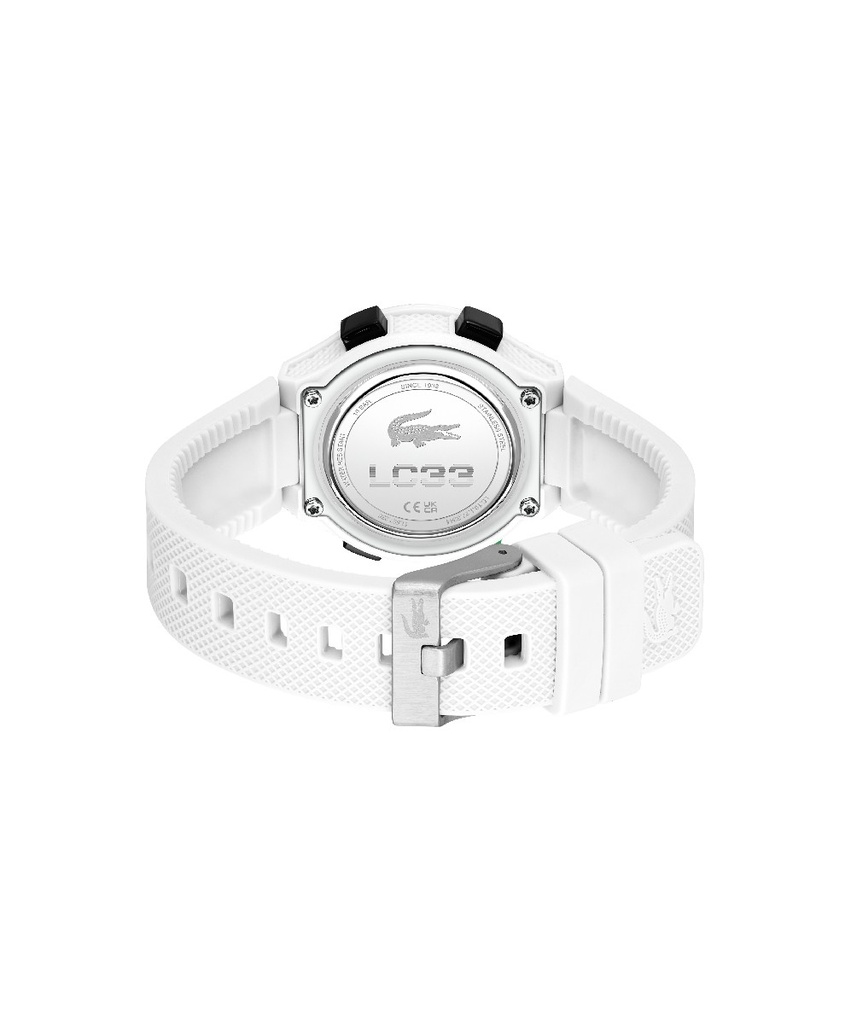 Reloj Lacoste LC33 Digital Niño Silicona Blanco y Verde 2030064