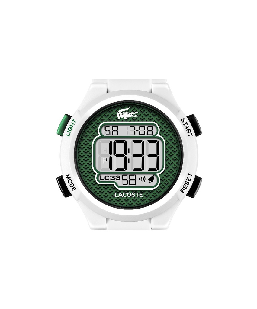Reloj Lacoste LC33 Digital Niño Silicona Blanco y Verde 2030064