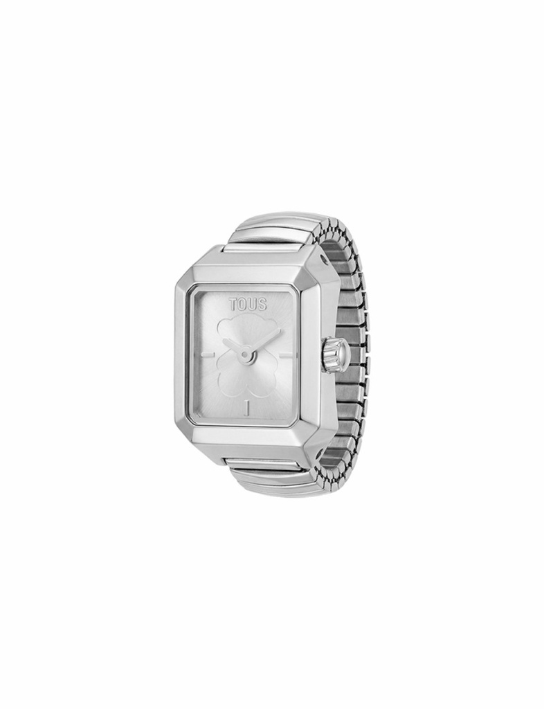 Reloj-Anillo Tous Karat SS  Plateado Esfera Oso12-14 3000151812