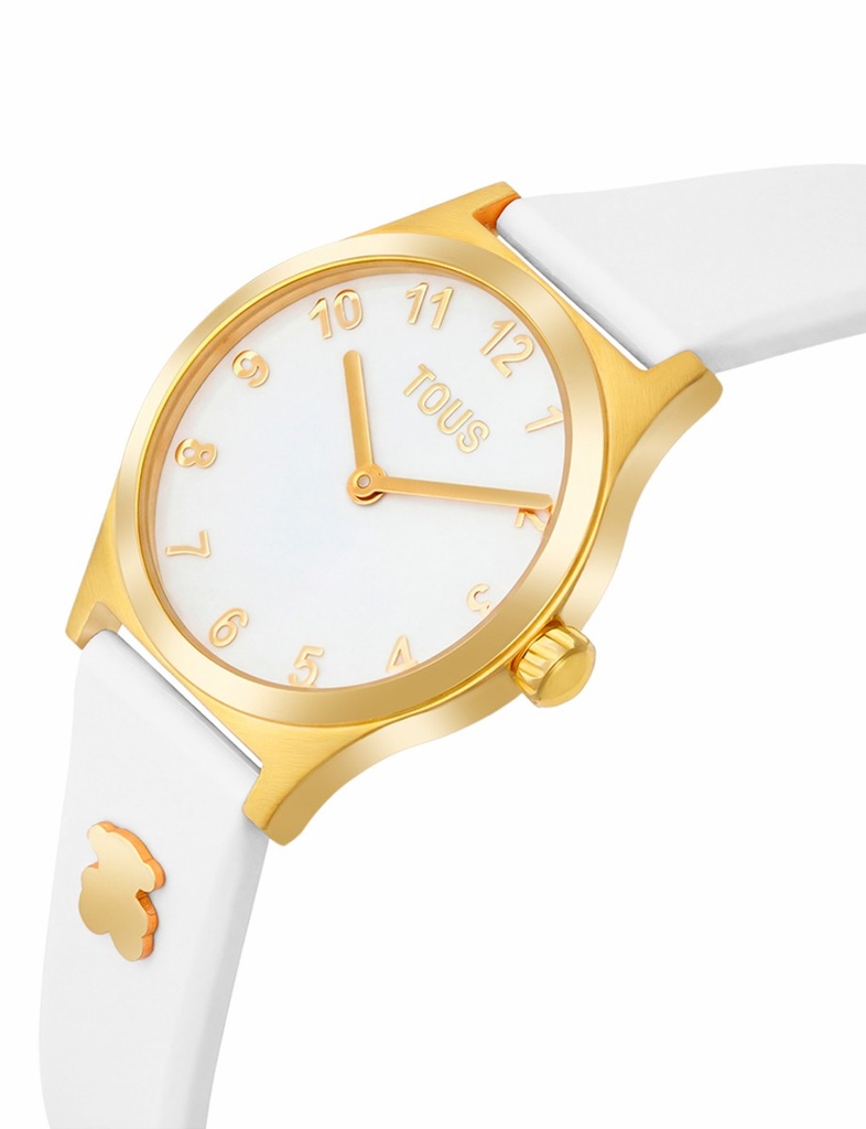 Reloj Tous Epic Icon KDT Niña Silicona Blanca y Charms Dorados 3000148900