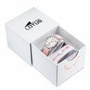 Reloj Lotus Junior Niña  Rosa Esfera Blanca y Oso 18406/F